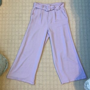 Lavender linen wide leg pant size small